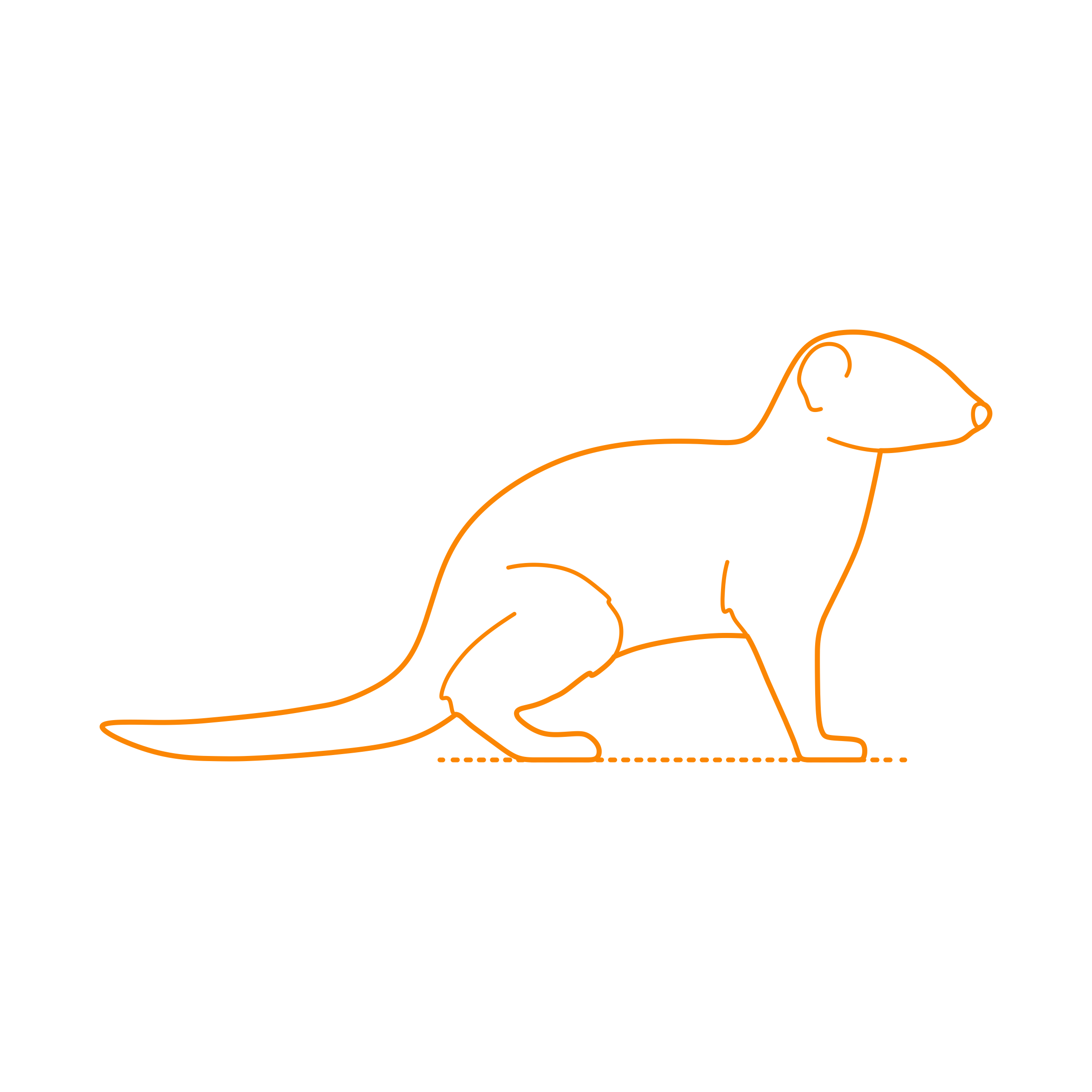 Animals Herpestids Dwarf Mongoose Line Art Svg Vector Free Vectors